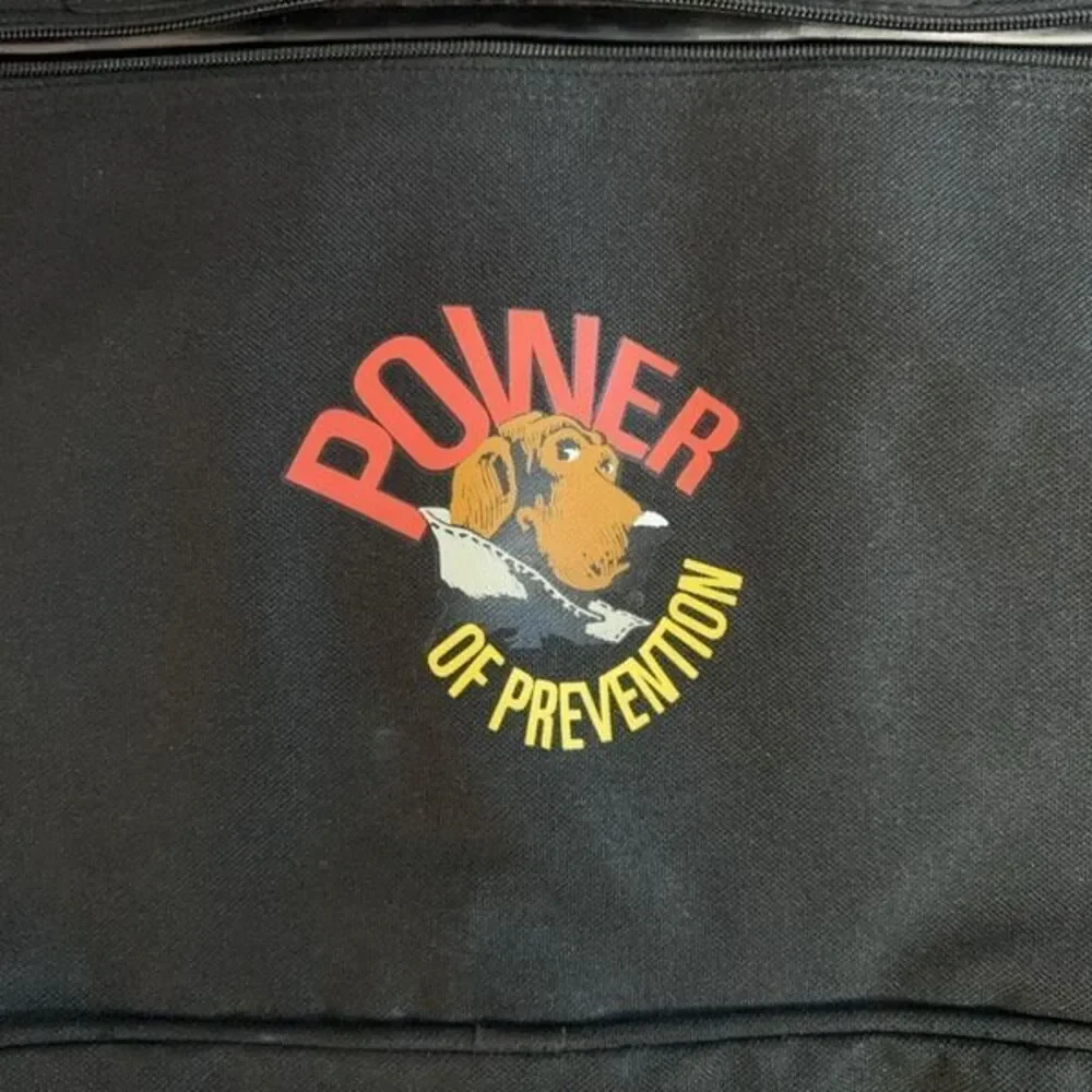 Leed’s Nylon Tote Bag – Vintage McGruff the Crime Dog “Power of Prevention” Prin
